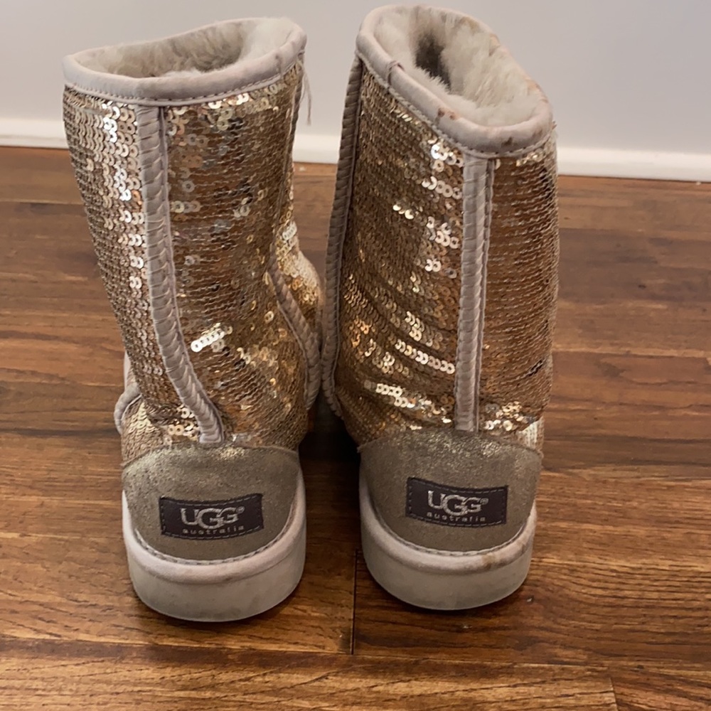Silver Sequin Ugg - image 3